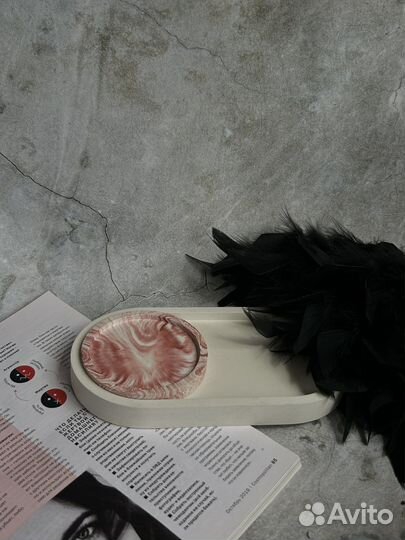 Подставка из гипса для украшений, свечей, мелочей