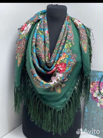 Русские народные Платки на голову и шею