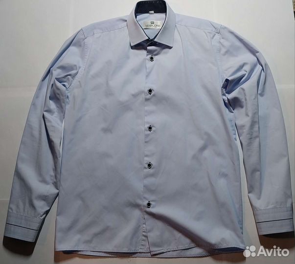 Мужская синяя рубашка marconi