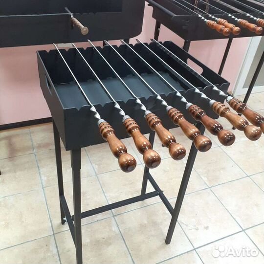 Мангал разборный с прорезями