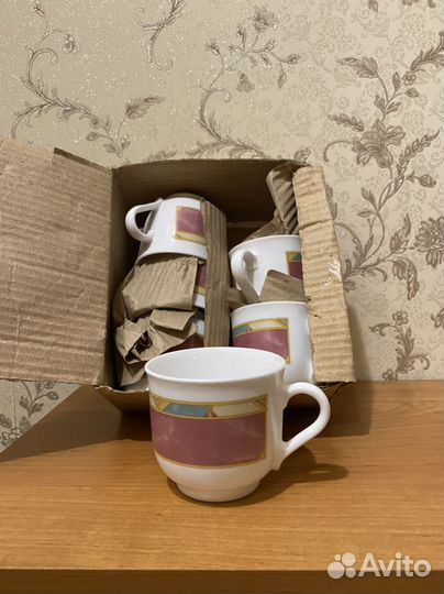 Чайные чашки 6 шт. Новые