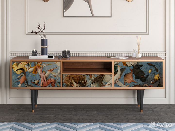 Тв-тумба T6 - Орех - The Fall of the Rebel Angels