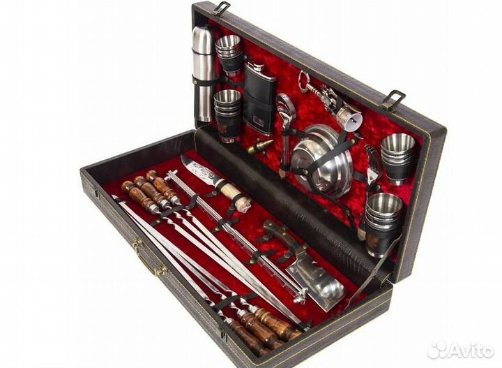 Подарочный набор шампуров в кейсе