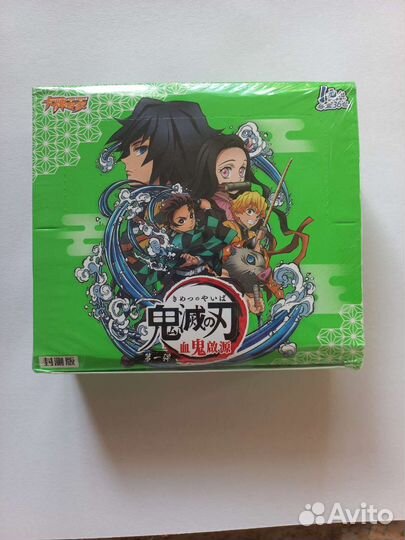 Аниме карточки бокс клинок рассекающий демонов