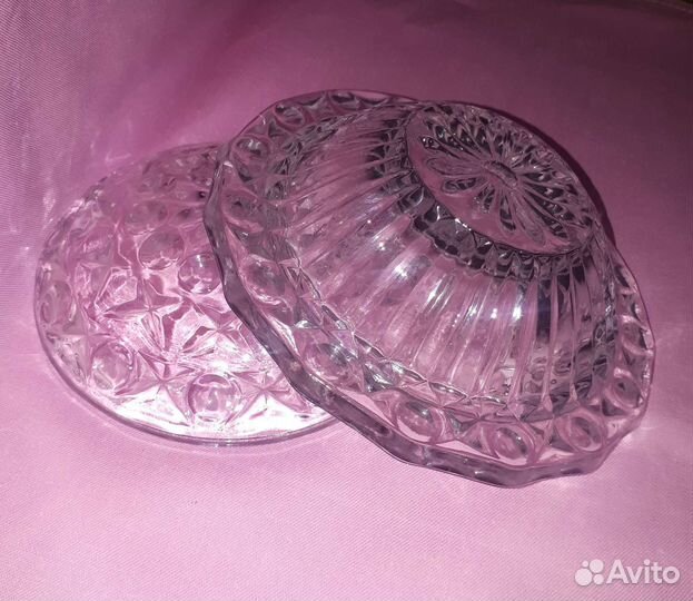 Хрустальная масленка/конфетница/ваза СССР