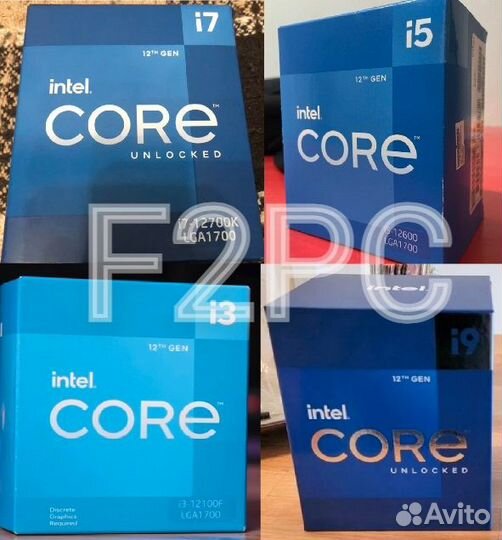 Новые процессоры i3/ i5/ i7 LGA 1700 LGA1200