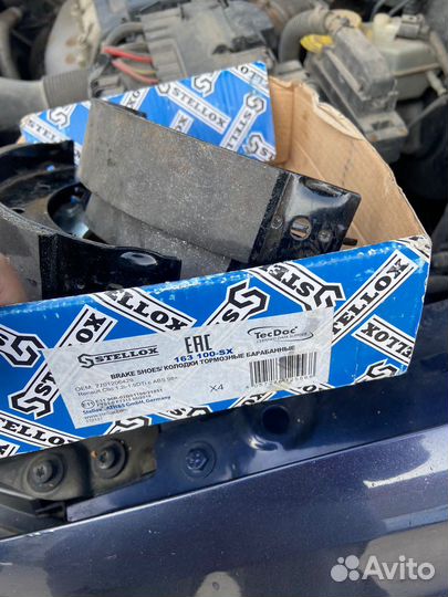 Тормозные колодки задние на renault logan