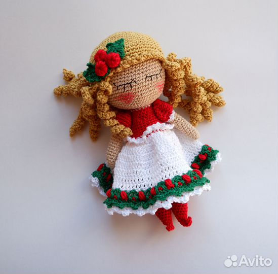 Новогодний подарок Кукла Эльф Рождественский