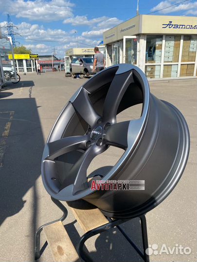 Ауди роторы r20 5-112 серые гоафит