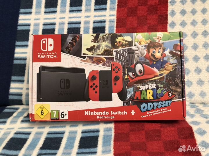 Прошитая Nintendo Switch Mario Odyssey Edit. 512Gb