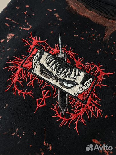 Машинная вышивка Аниме вышивка