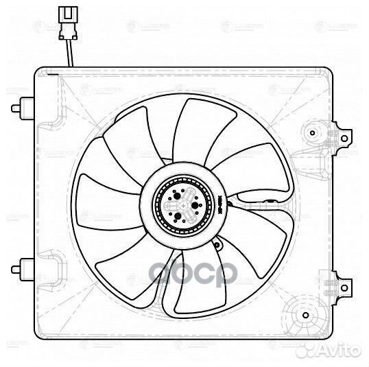 Э/вентилятор кондиц. для а/м Honda CR-V III (06)