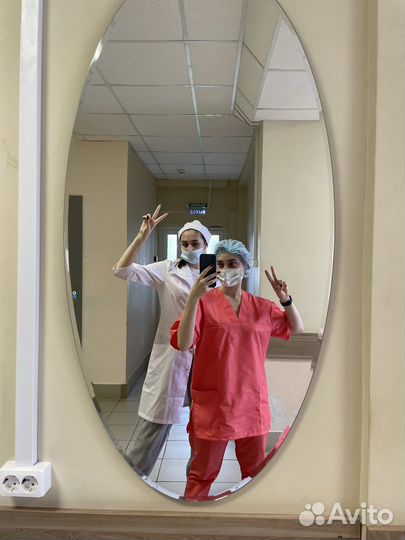 Хирургический костюм оранжевый