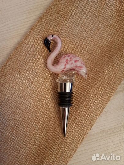 Пробка для бутылки Розовый фламинго