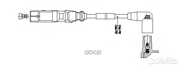 Провод высоковольтный Audi/VW 1a22e26 bremi