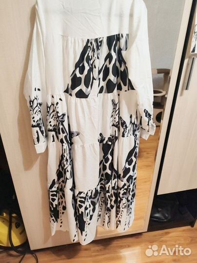 Платье в пол свободное