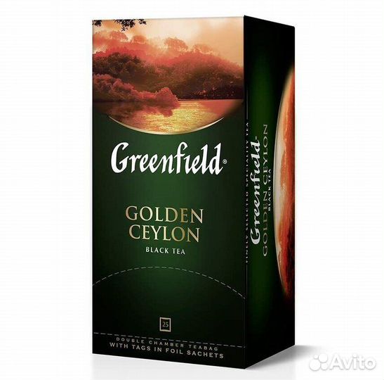 Чай Greenfield Golden Ceylon Чёрный 25пакетиков