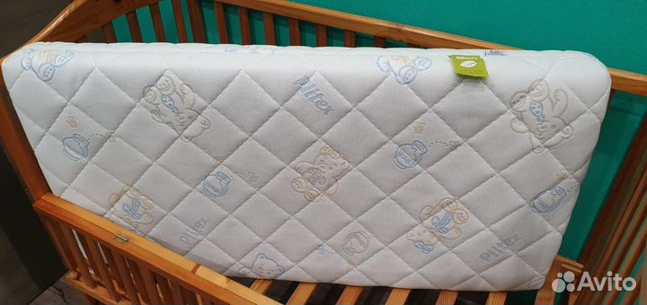 Матрас детский + кроватка