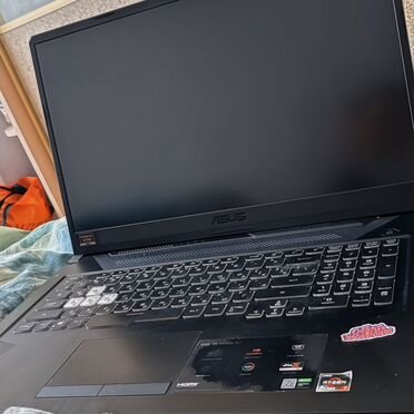 Ноутбук asus TUF gaming A17, сломана батарея