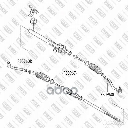 Тяга рулевая FS0960R fixar