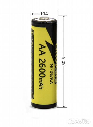 Аккумулятор (8шт) AA LiitoKala 2600 mAh