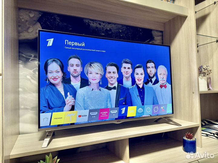 Красивый SMART телевизор LG (110см), wi-fi