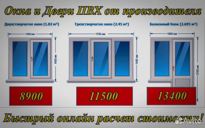 Пластиковые окна и дверинапрямую от завода