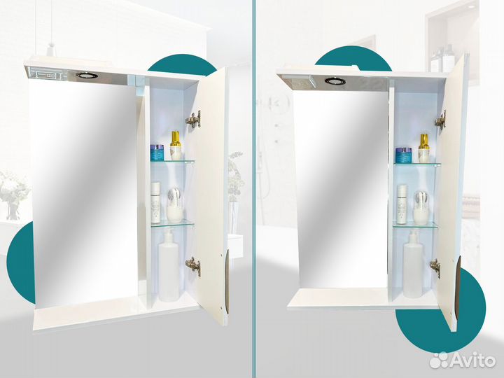 Зеркальный шкаф в ванну