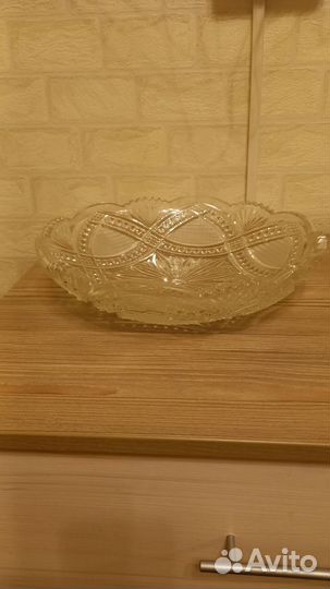 Хрустальная салатница СССР