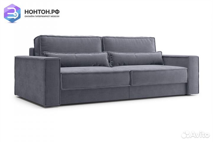 Диван тик-так Сохо 3-х местный темно-серый