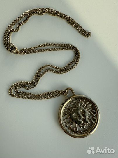 Винтажная цепь с кулоном-львом (Anne Klein), США