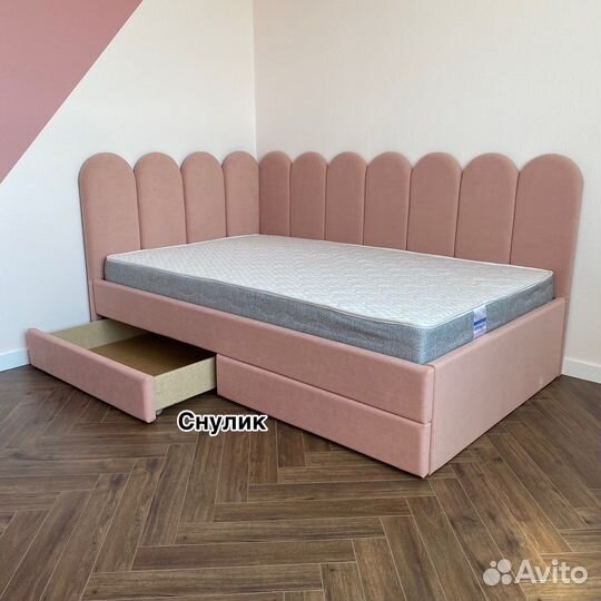 Детская подростковая кровать со спинками