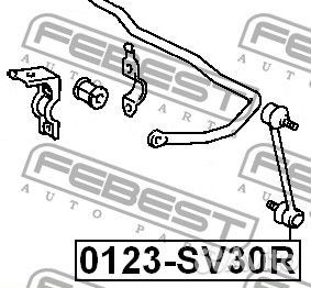 Тяга стабилизатора задняя
