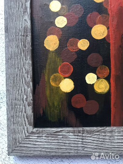 Картина «Свеча», акрил, размер 18х24 в рамке