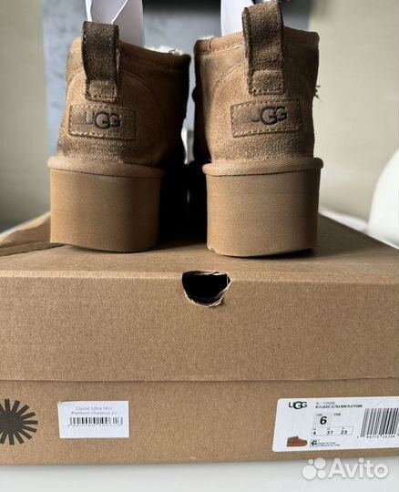 Ugg ultra mini platform chestnut оригинал