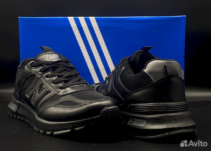 New Balance: черные мужские кроссовки, 41-46