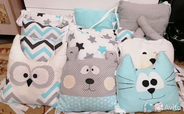 Бортики в детскую кроватку