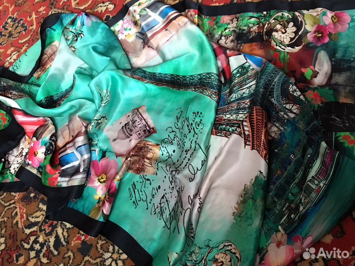 Палантин шелковый