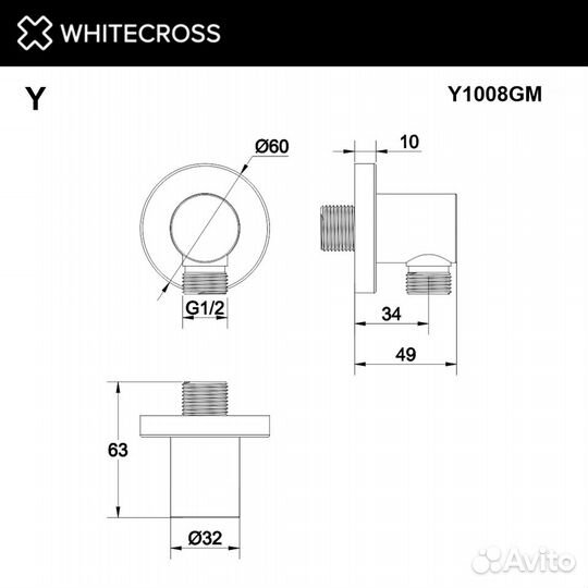 Whitecross Y1008GM Соединительный элеме