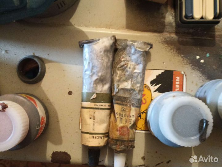 Канцтовары СССР краски, карандаши, гуашь, тушь