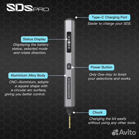 SDS PRO plus-Мини-электрическая дрель-ручка