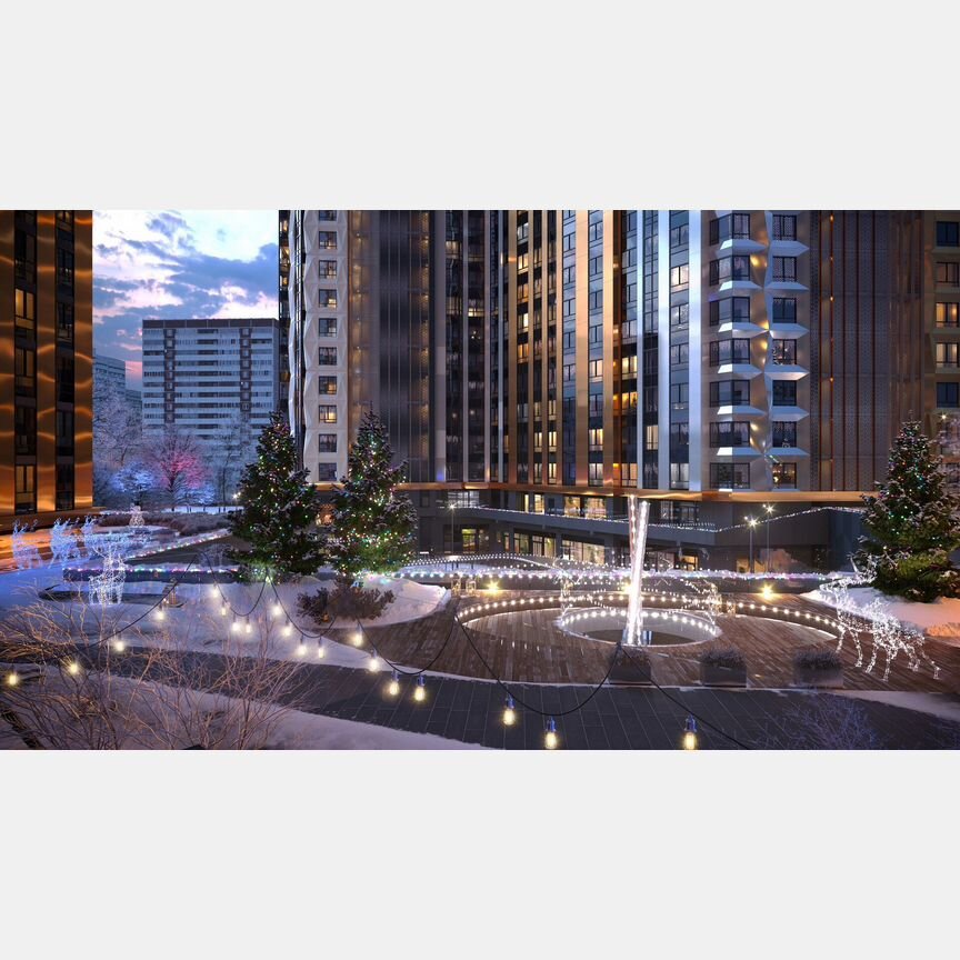 2-к. квартира, 64,3 м², 12/50 эт.