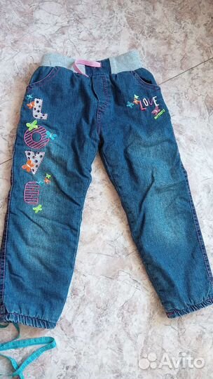 Джинсы теплые детские