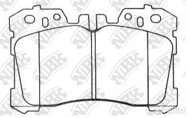 Колодки тормозные передние NiBK, PN1833