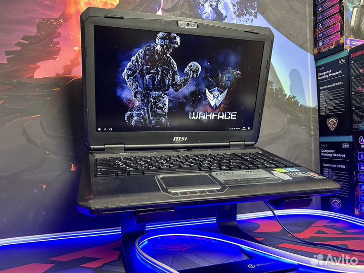 Игровой ноутбук MSI i7 GTX 16GB озу 4GB видео SSD