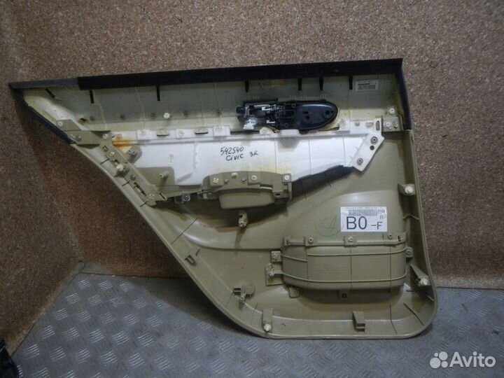 Обшивка двери задней правой, Honda -civic 4D (06-1