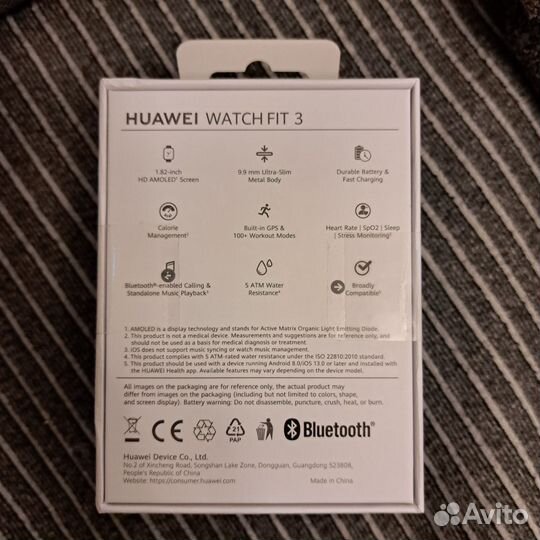 SMART часы Huawei watch fit 3