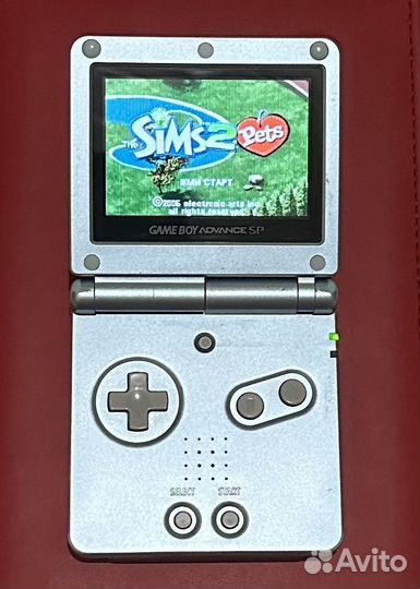 Gameboy advance sp 101 blue + картриджи