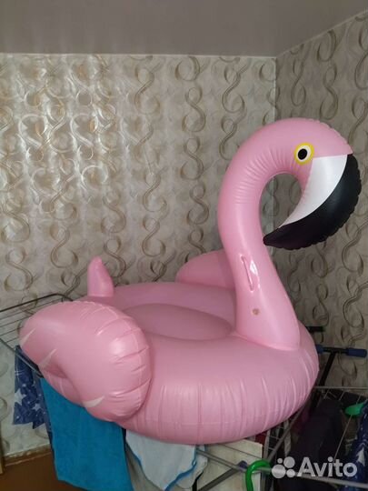 Надувной матрас фламинго