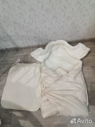 Конверт кокон на выписку зимний